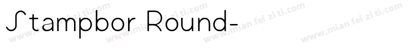 Stampbor Round字体转换